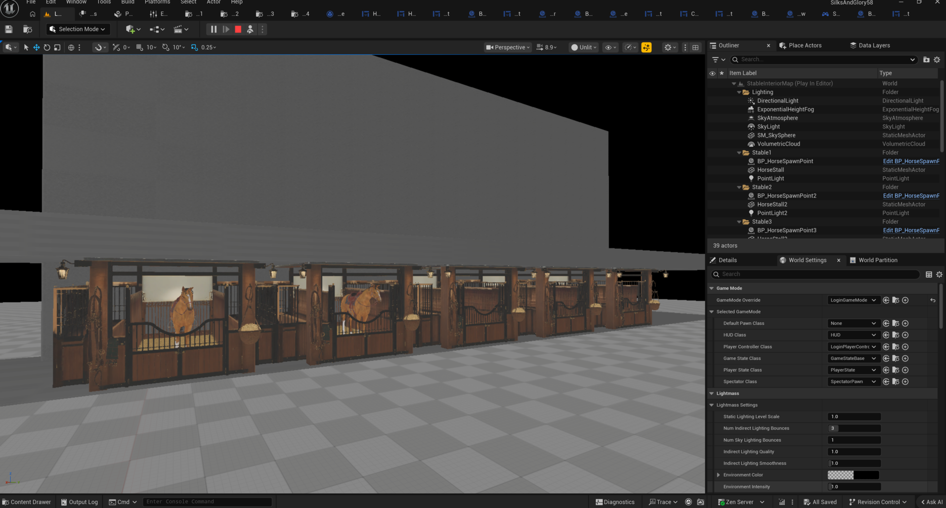 Multiple stable stalls under development